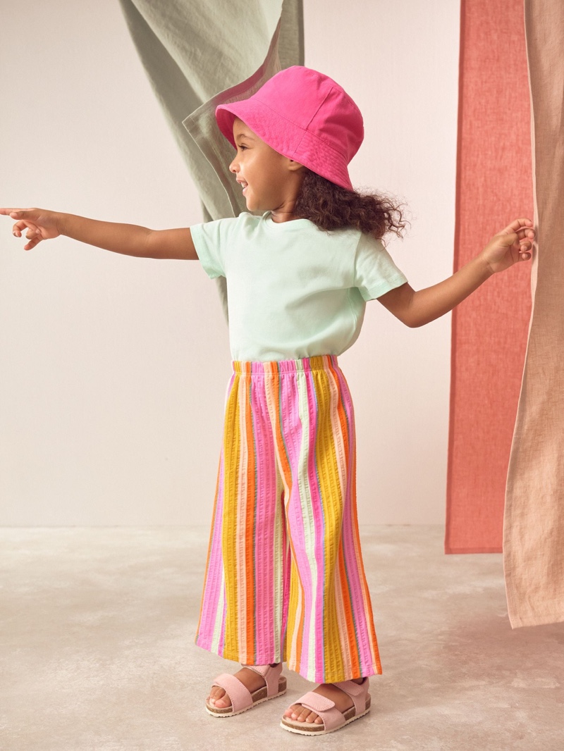 Rainbow Stripe - Wide Leg Trousers (3mths-7yrs)
