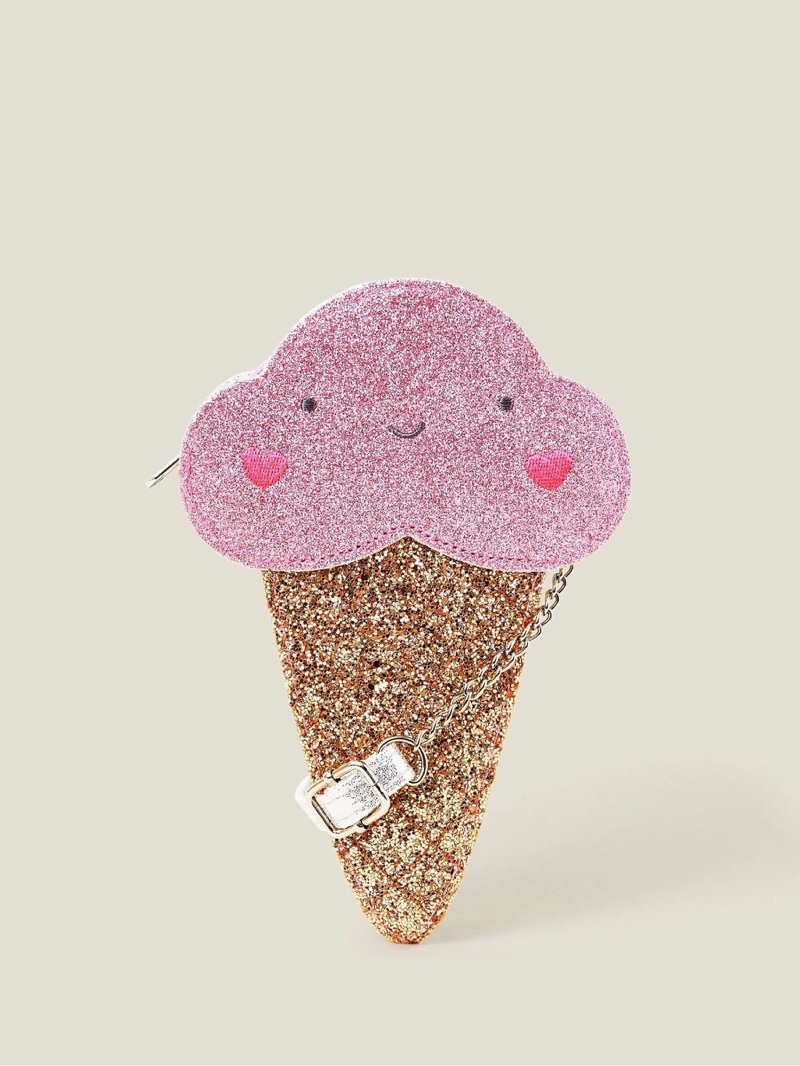 Angels By Accessorize Girls Glitter Ice Cream Bag