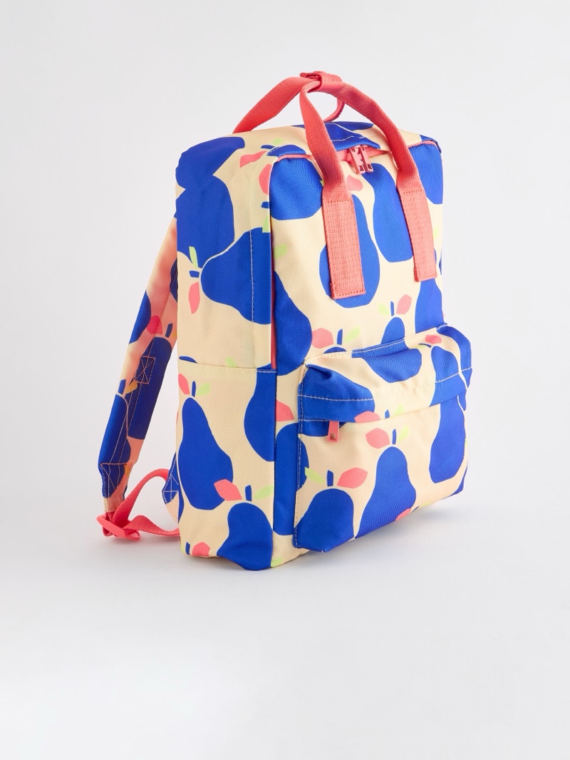 Blue/Ecru Pear - Double Handle Backpack