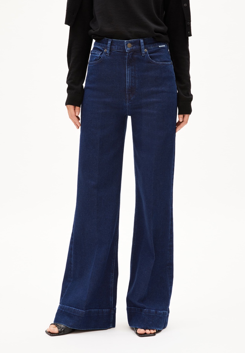 MURLIAA 129,90 € Wide Jeans recycelter Baumwoll Mix Comfort Stretch