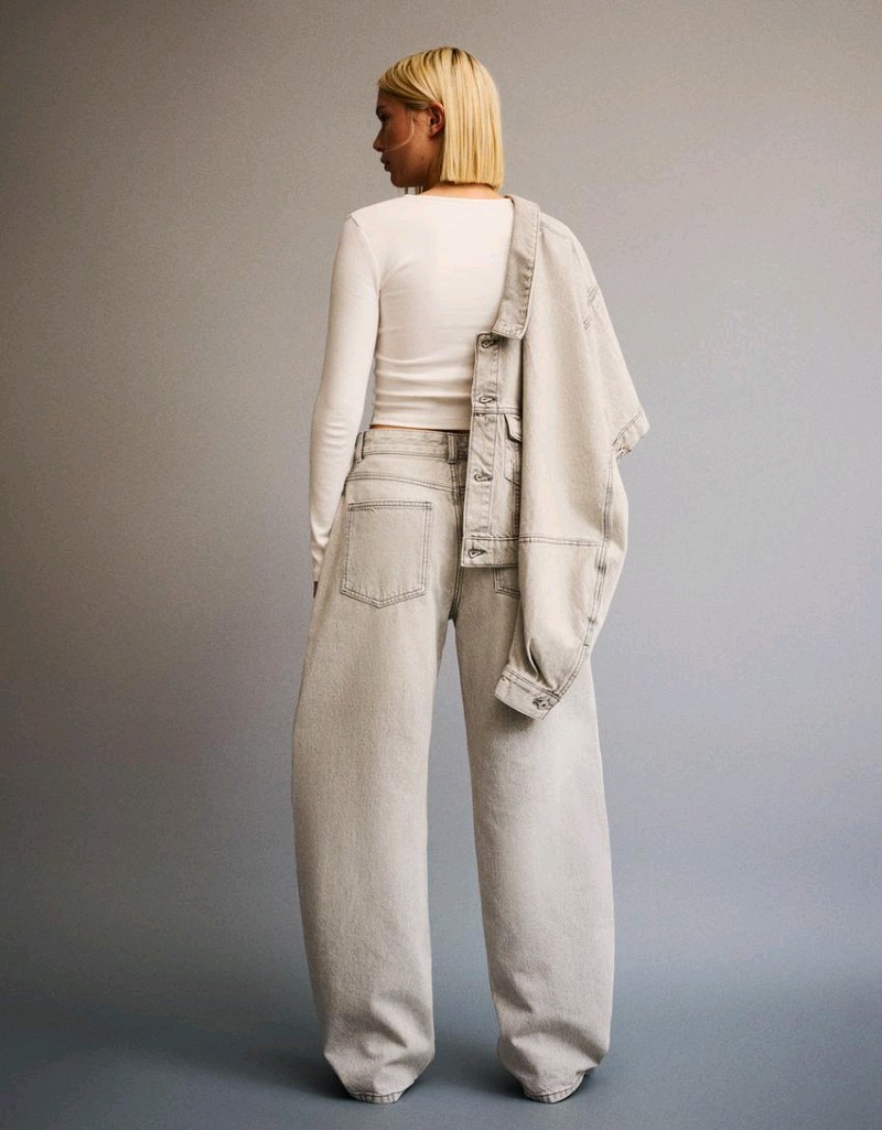 Wide-Leg-Jeans im Barrel-Fit
