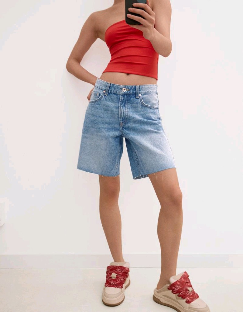 Jeans-Bermudashorts