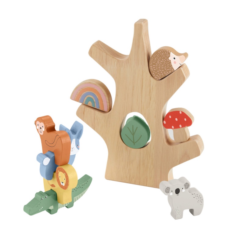 FISHER-PRICE HXT87 Fisher-Price Tierspaß Balance-Baum aus Holz