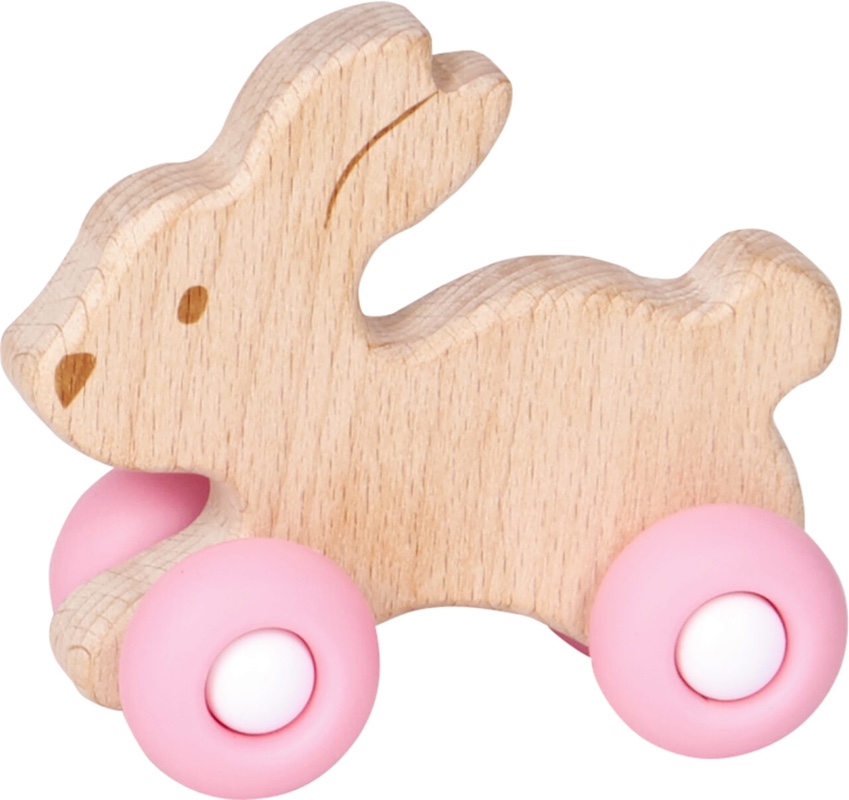 DIE SPIEGELBURG 0015820 Schiebe-Häschen aus Holz BabyGlück