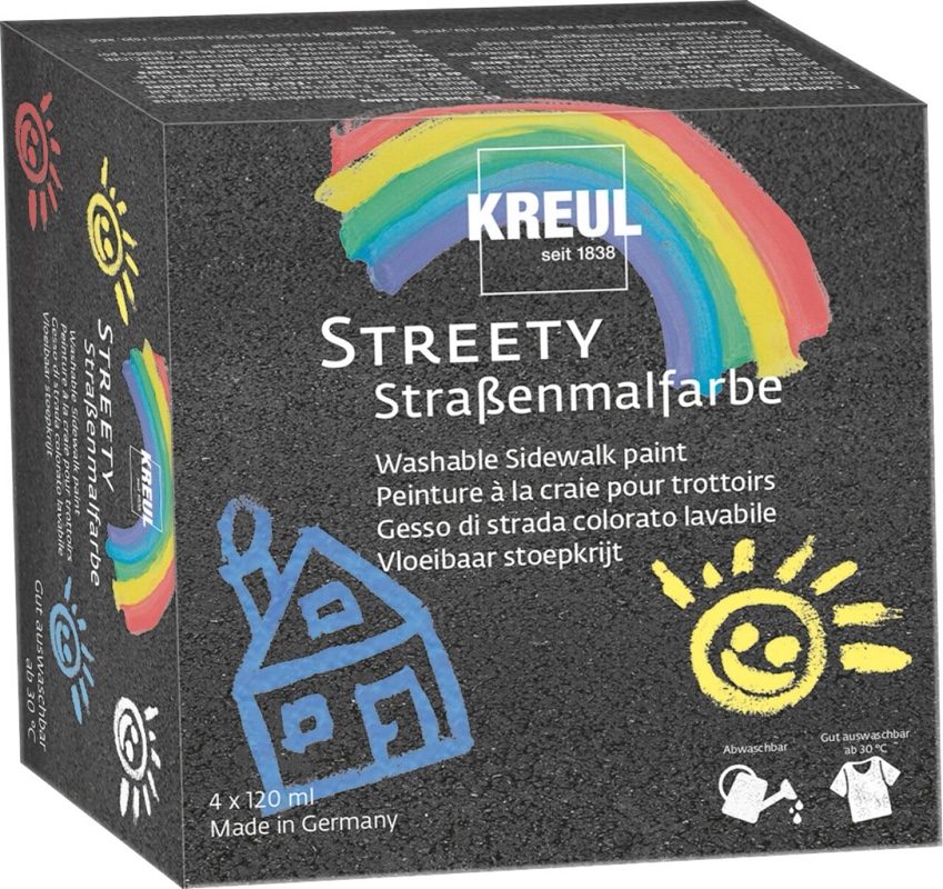 C.KREUL 43100 KREUL Streety Straßenmalfarbe Starter Set 120 ml